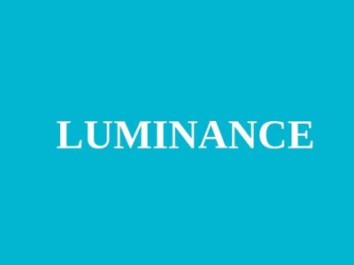 luminance là gì