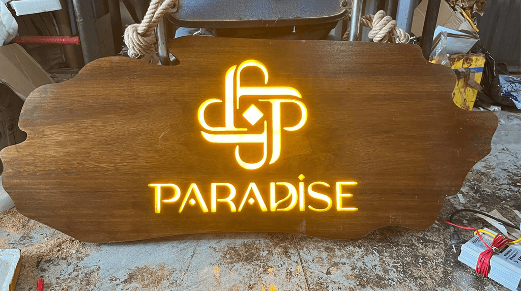 bảng gỗ paradise treo