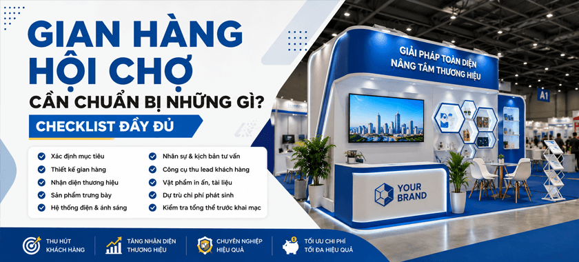Gian Hàng Hội Chợ Cần Chuẩn Bị Những Gì? Checklist Đầy Đủ